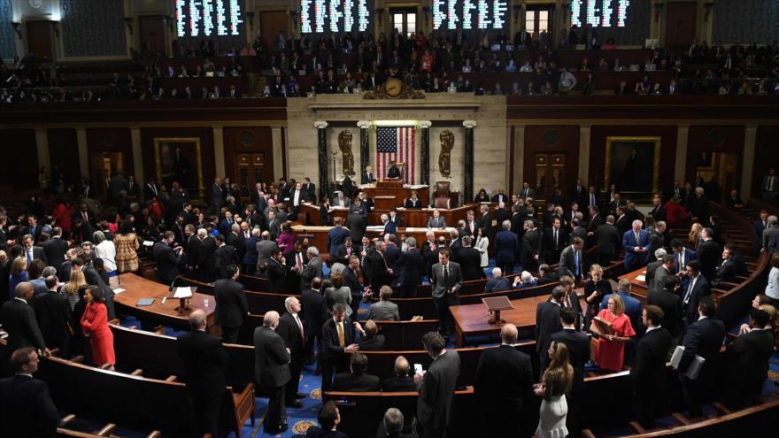 Una sesión del Congreso de EE.UU., 18 de diciembre de 2019. (Foto: AFP)
