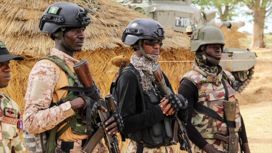 Los soldados del Ejército de Nigeria en una base en la ciudad nigeriana de Baga, 2 de agosto de 2019. (Foto: AFP)