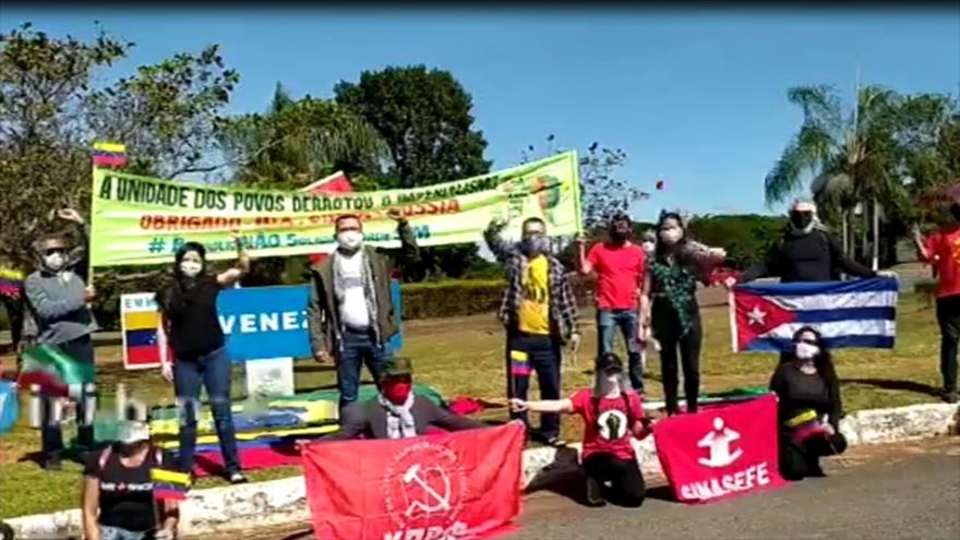Vídeo: Venezolanos en Brasil agradecen a Irán envío de combustible