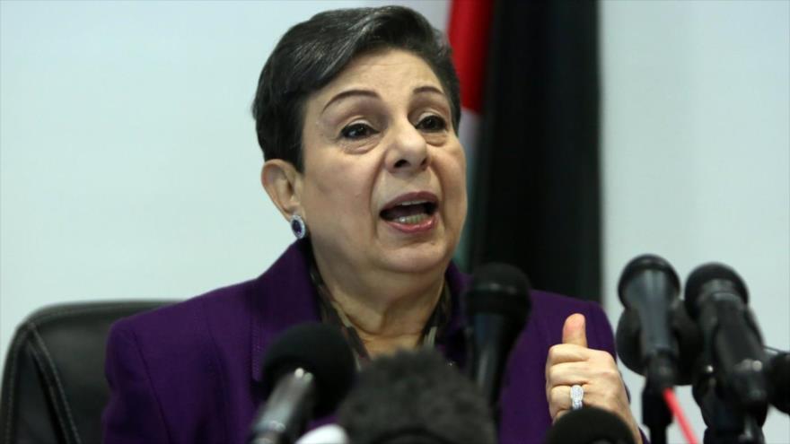 Hanan Ashrawi, miembro del Comité Ejecutivo de la Organización para la Liberación de Palestina (OLP).