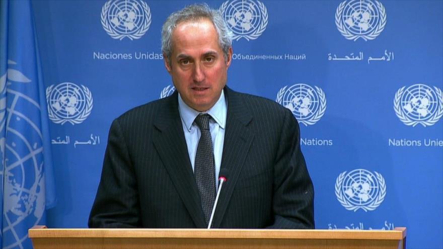 Stéphane Dujarric, portavoz del secretario general de la Organización de las Naciones Unidas (ONU) António Guterres.