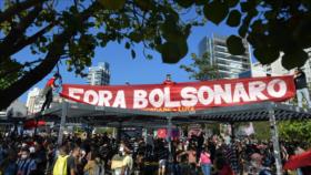 Protestan en Brasil contra Bolsonaro, el fascismo y el racismo
