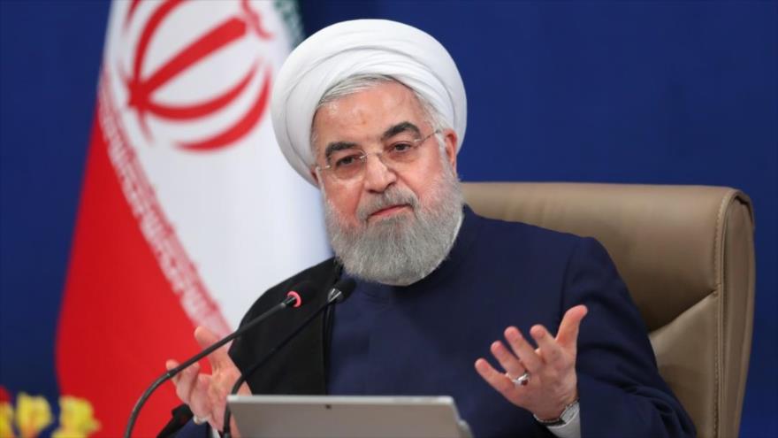 Rohani: Nación iraní rompió la rodilla de EEUU puesta en su cuello | HISPANTV