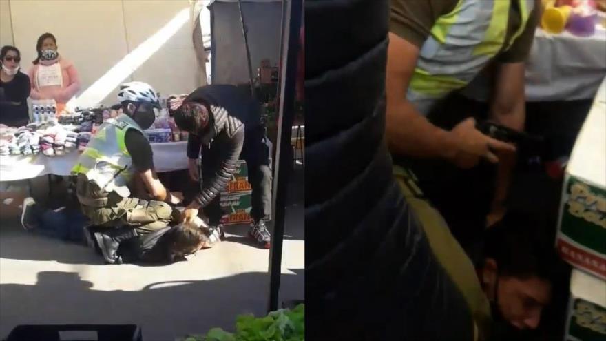Vídeo: Carabineros detienen con método rodilla al cuello a un joven | HISPANTV