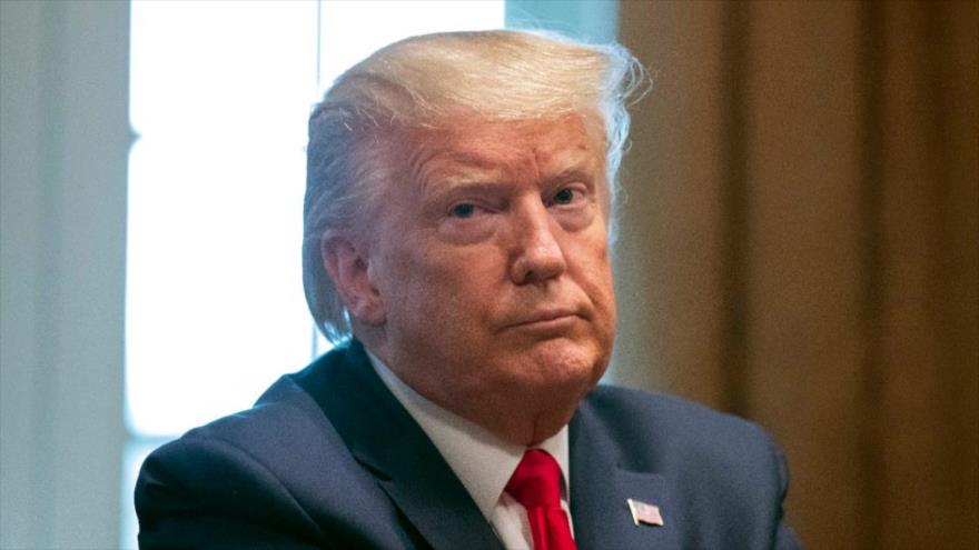 El presidente de EE.UU., Donald Trump, en una reunión del gabinete sobre el coronavirus en Washington, 18 de marzo de 2020. (Foto: AP)