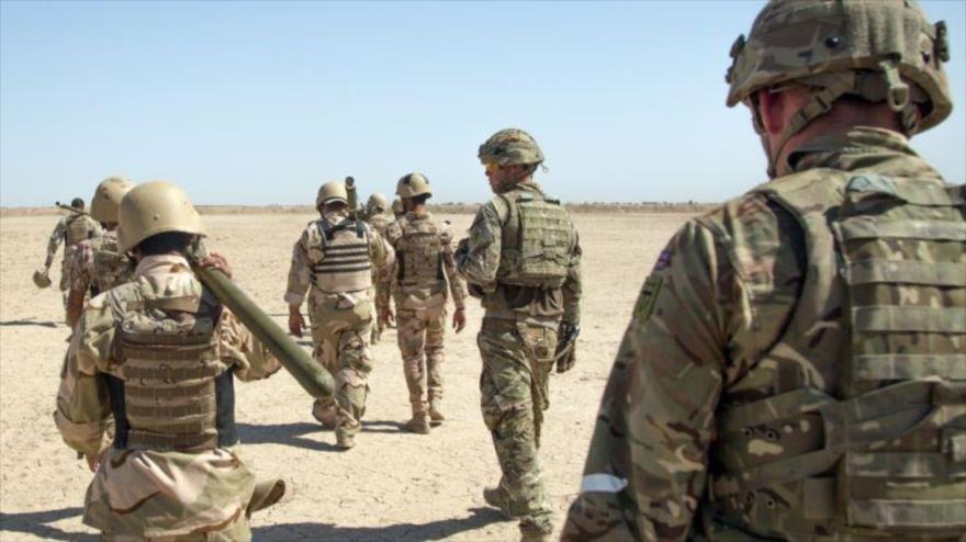 Los soldados británicos en Irak.