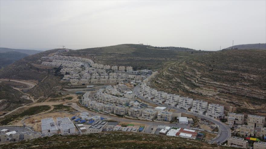 Asentamientos ilegales construidos por el régimen de Israel en la Cisjordania ocupada, 13 de mayo de 2020. (Foto: AFP)
