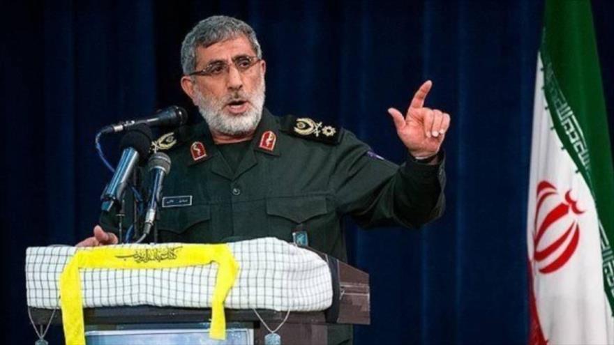 El comandante de la Fuerza Quds del Cuerpo de Guardianes de la Revolución Islámica (CGRI), el general de brigada Ismail Qaani.