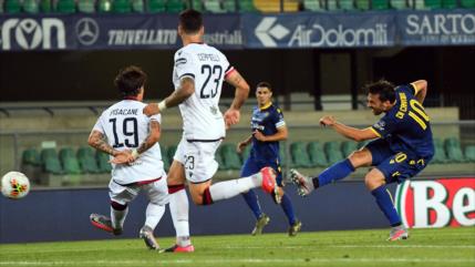 Delantero italiano marca un golazo en el reinicio de la Serie A