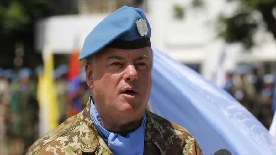 El jefe de la Fuerza Provisional de las Naciones Unidas para El Líbano (FPNUL), el general de división Stefano Del Col.