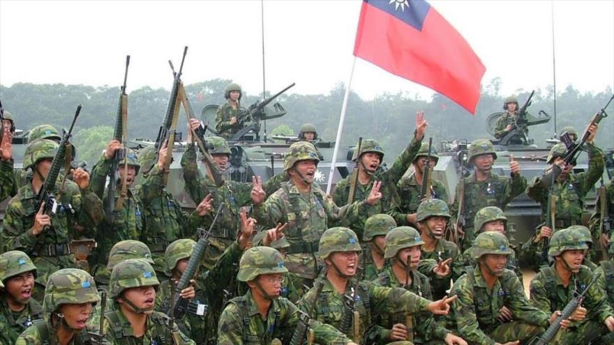 Soldados del Ejército de Taiwán durante unos ejercicios militares.