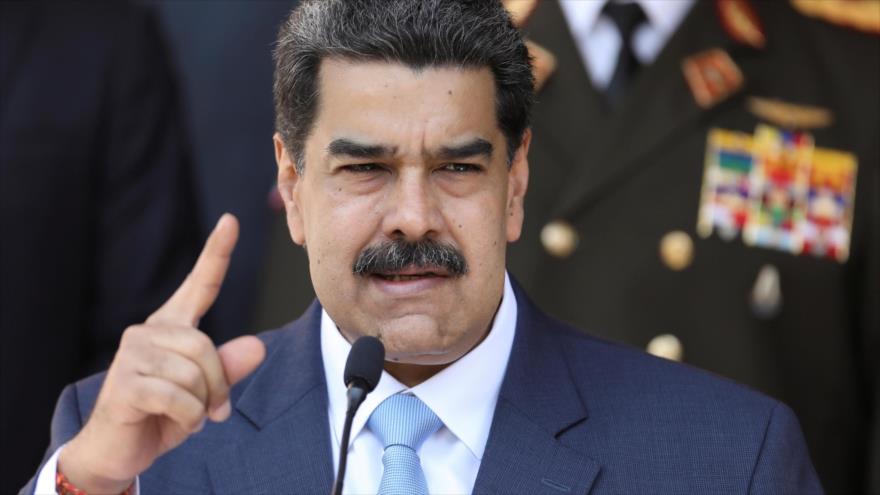 El presidente venezolano, Nicolás Maduro, ofrece un discurso en Caracas, la capital, 12 de marzo de 2020. (Foto Reuters)