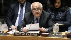 Palestina pide al mundo bloquear anexión israelí de Cisjordania