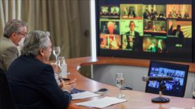 Mercosur: Fernández sale de sesión virtual cuando intervenía Áñez