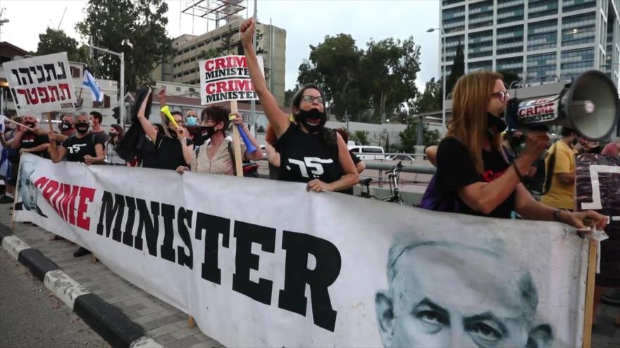 “Ministro del crimen” y “psicópata”: corean contra Netanyahu