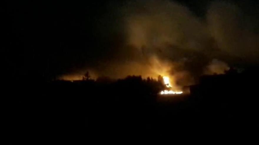 Potente explosión en un arsenal de los aliados de EEUU en Siria