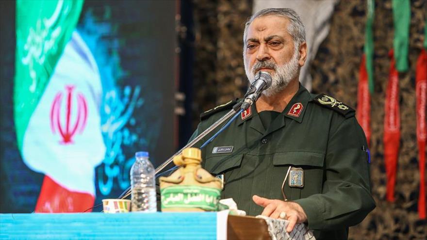 El portavoz jefe del Estado Mayor de las Fuerzas Armadas de Irán, el general de brigada Abolfazl Shekarchi.