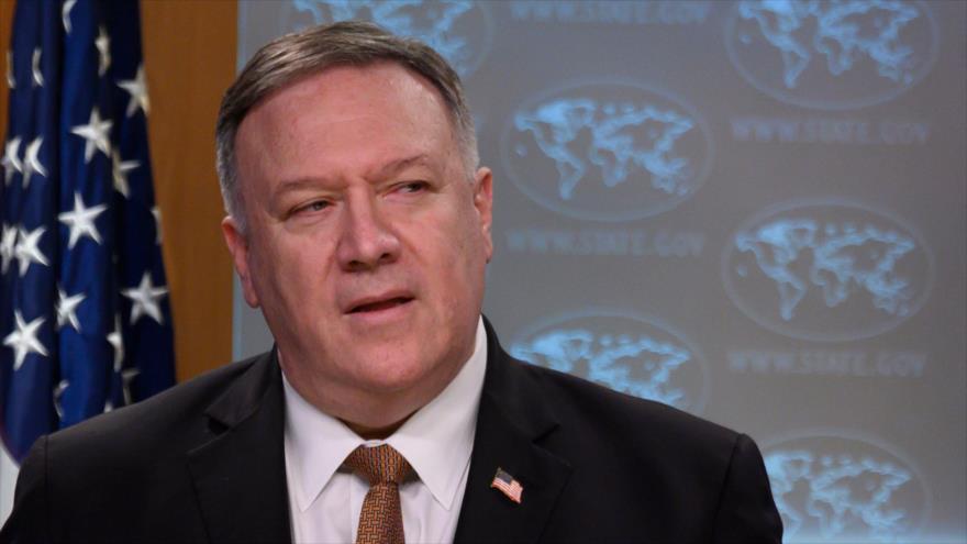 El secretario de Estado de EE.UU., Mike Pompeo, ofrece un discurso en Washington D.C, la capital, 29 de junio de 2020. (Foto: AFP)