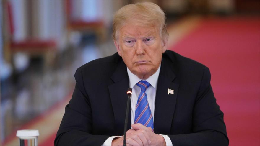 El presidente de EE.UU:, Donald Trump, durante una reunión en la Casa Blanca en Washington DC. (capital), 26 de junio de 2020. (Foto: AFP)