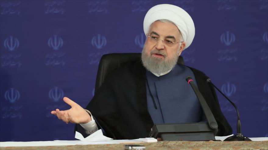 El presidente iraní, Hasan Rohani, en una reunión del Comité Nacional de la lucha contra el coronavirus, Teherán, 18 de julio de 2020. (Foto: president.ir)