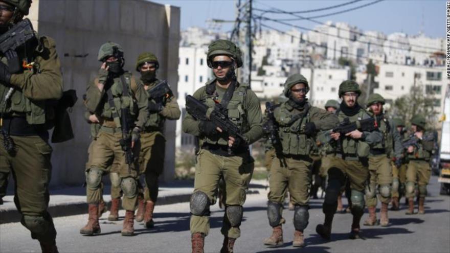 Las tropas israelíes en Cisjordania, Palestina, 15 de diciembre de 2019. 