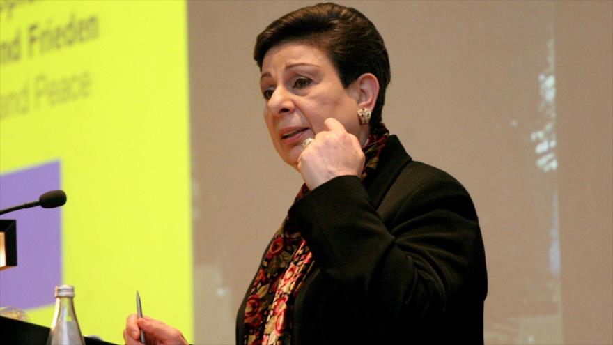 Hanan Ashrawi, miembro del Comité Ejecutivo de la Organización para la Liberación de Palestina (OLP).