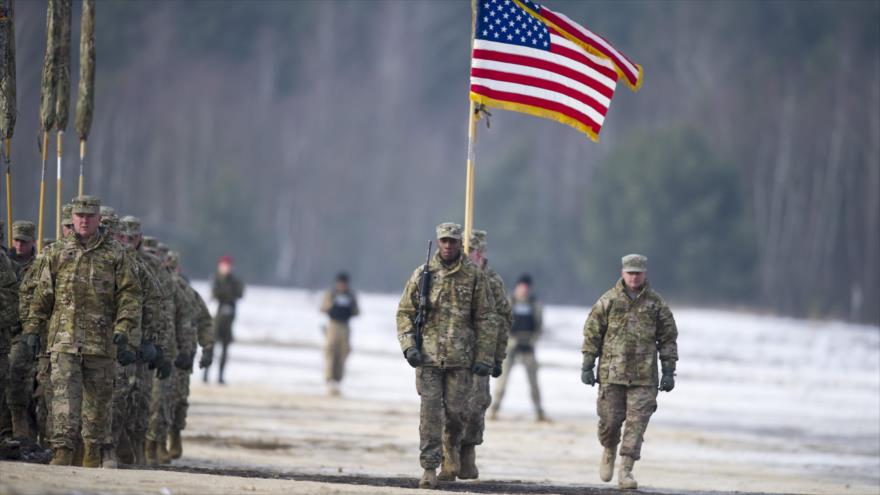 Soldados estadounidenses en un entrenamiento militar bilateral con fuerzas de Polonia en Zagan.
