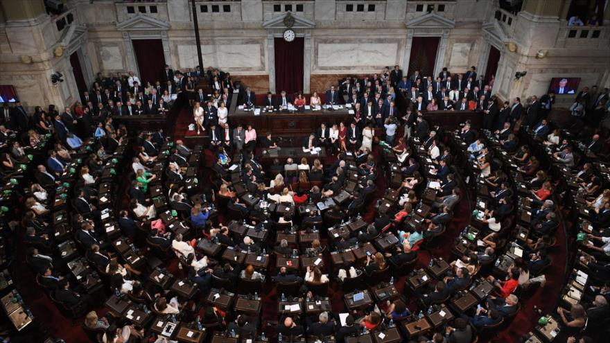 Una sesión en el Senado de Argentina, Buenos Aires, la capital, 1 de marzo de 2020. (Foto: AFP)