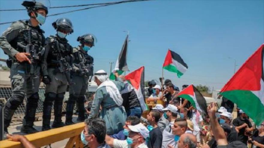 Fuerzas israelíes cierran camino a los manifestantes palestinos | HISPANTV