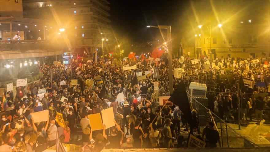 Vídeo: Policía israelí reprime la mayor protesta contra Netanyahu 