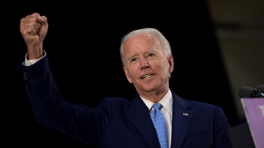 El candidato electoral demócrata Joe Biden durante una reunión en Wilmington, Delaware (EE.UU.), 30 de junio de 2020. (Foto: AFP)