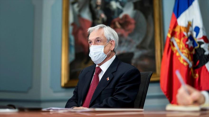 El presidente de Chile, Sebastián Piñera, en la casa presidencial, en Santiago, 15 de julio de 2020. (Foto: Reuters)