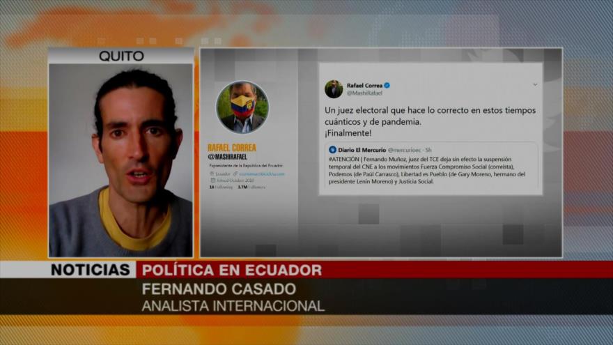 “Con correísmo en elecciones, cambia tablero político en Ecuador” | HISPANTV