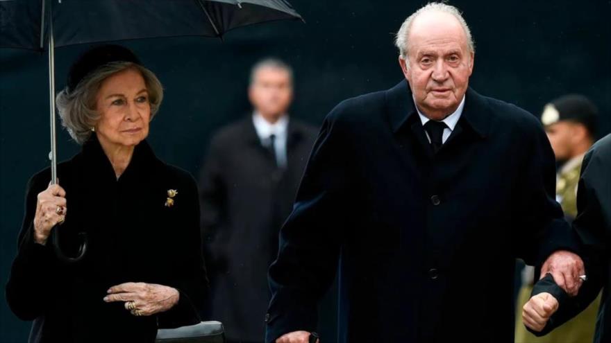 El rey emérito de España, Juan Carlos I, y la reina emérita, Sofía de Grecia, Luxemburgo, 4 de mayo de 2019. (Foto: AFP)