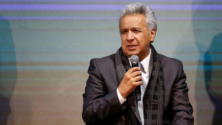 El presidente de Ecuador, Lenín Moreno, en un evento en Quito, 13 de enero de 2020. (Foto: Reuters)