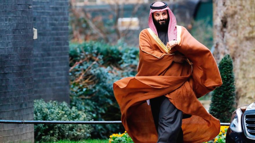El príncipe heredero saudí, Muhamad bin Salman, Londres, 7 de marzo de 2018.