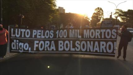 Grito “¡Fuera, Bolsonaro!” llena otra vez las calles de Brasil