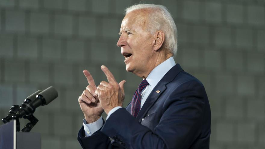 El candidato demócrata a la presidencia de EE.UU., Joe Biden, en un evento sobre atención médica asequible, 25 de junio de 2020, Pensilvania, EE.UU. (Foto: AFP)