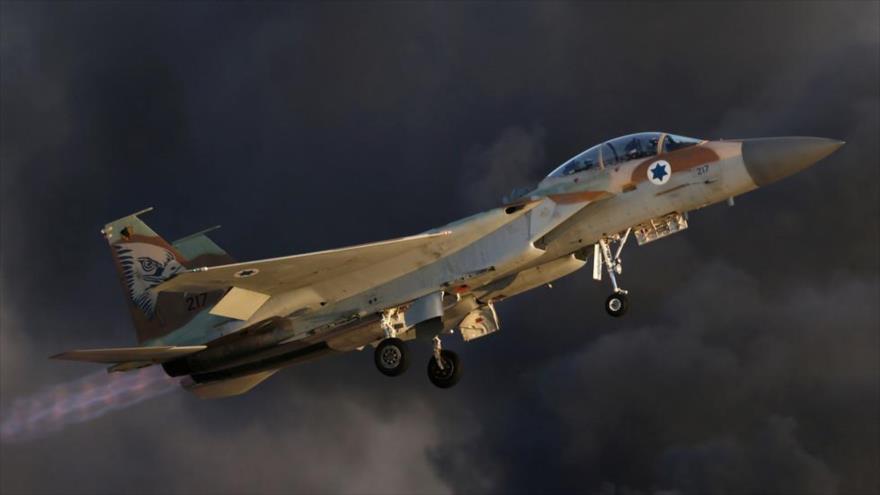 Un avión de combate israelí, modelo F-15.