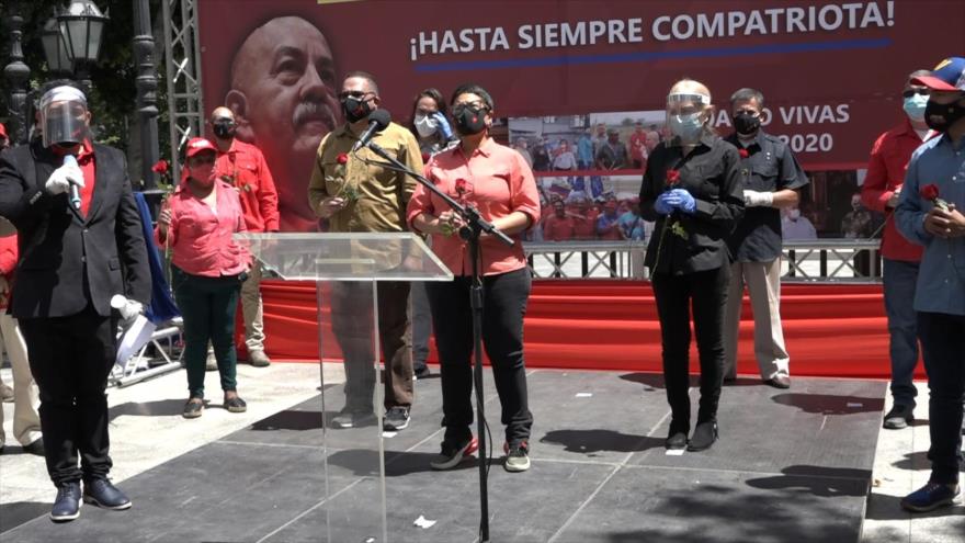 Homenaje al dirigente chavista, Darío Vivas, fallecido por pandemia