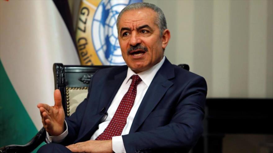 El primer ministro palestino, Muhamad Shtayeh, durante una entrevista en su oficina en Ramalá, Cisjordania, 27 de junio de 2019. (Foto: Reuters)