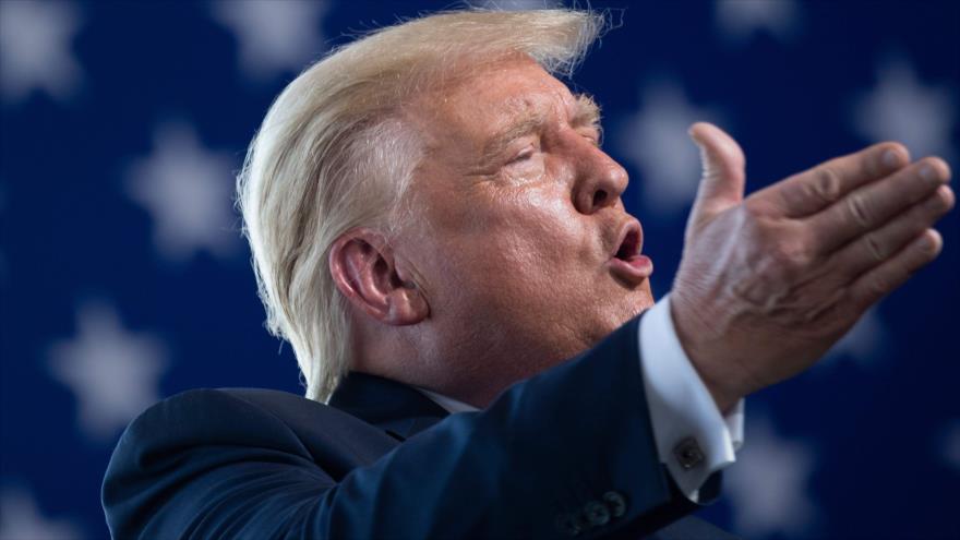 El presidente de EE.UU., Donald Trump, ofrece un discurso en Yuma, Arizona (EE.UU.), 18 de agosto de 2020. (Foto: AFP)