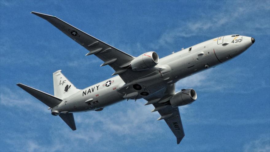 Un avión de reconocimiento Boeing RC-135 de la Marina de EE.UU.