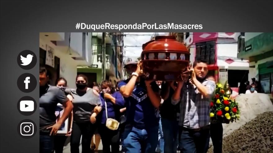 Etiquetaje: Duque, responsable de las masacres en Colombia