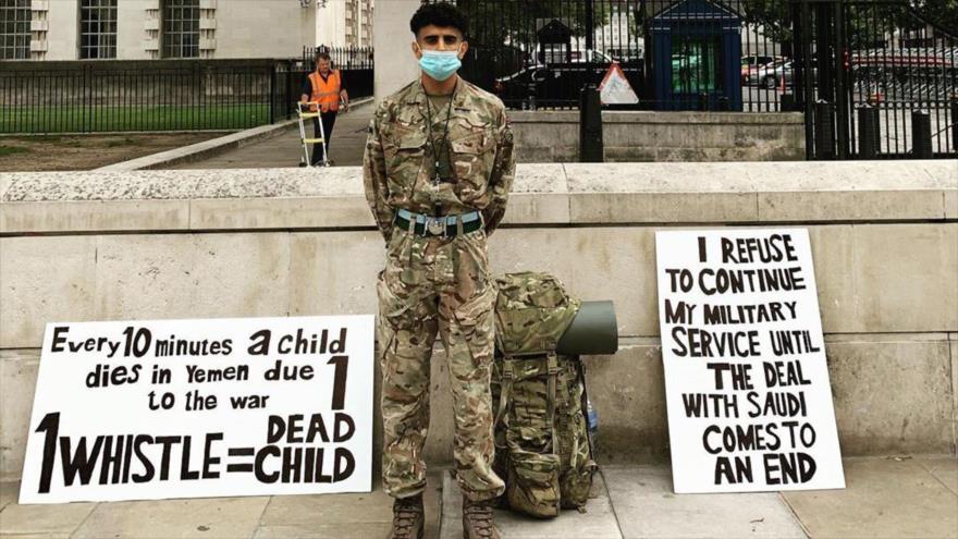 Soldado británico detenido por denunciar venta de armas a Riad