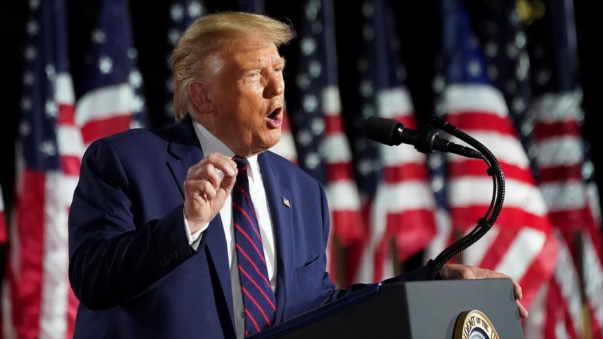 El presidente de EE.UU., Donald Trump, durante el cierre de la Convención Nacional Republicana, Washington D.C., 27 de agosto de 2020. (Foto: Reuters)