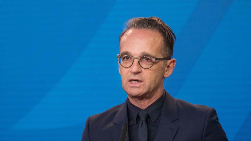 El ministro de Exteriores alemán, Heiko Maas, habla en una conferencia de prensa en Berlín, la capital, 2 de septiembre de 2020. (Foto: AFP)