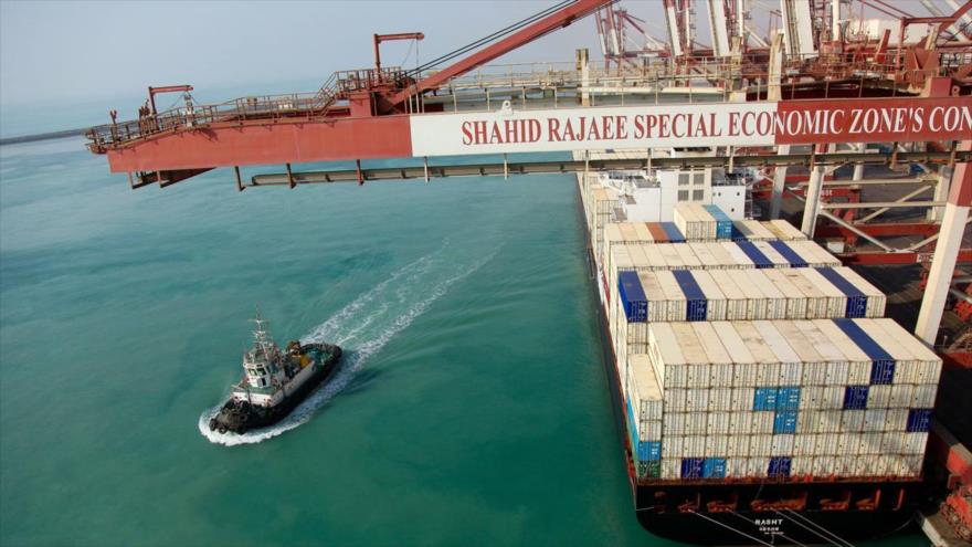 El puerto de Shahid Rayai, ubicado en la provincia iraní meridional de Hormozgan.
