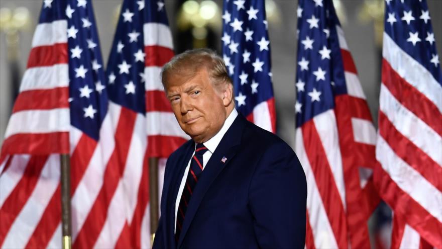 El presidente de EE.UU., Donald Trump, en la Convención Nacional Republicana en Washington D.C., la capital, 27 de agosto de 2020. (Foto: AFP)