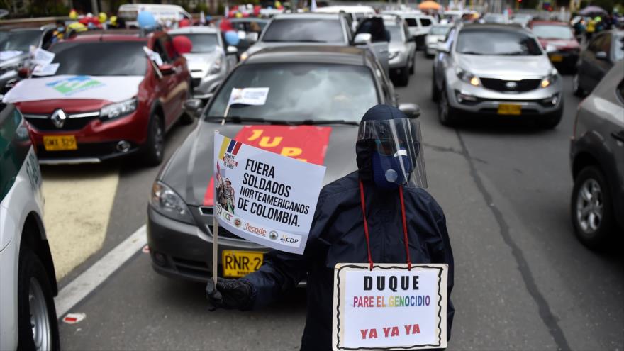 Trabajadores de Colombia realizan paro contra Gobierno de Duque